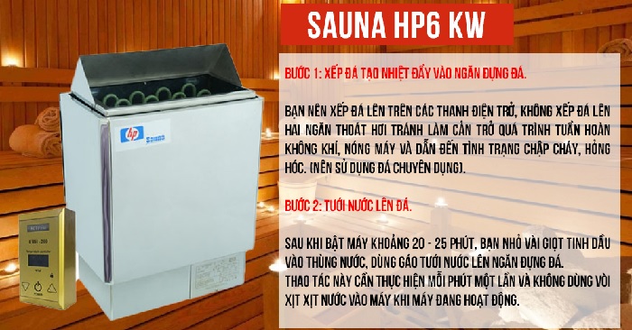Máy Xông Hơi Khô HP 6 KW