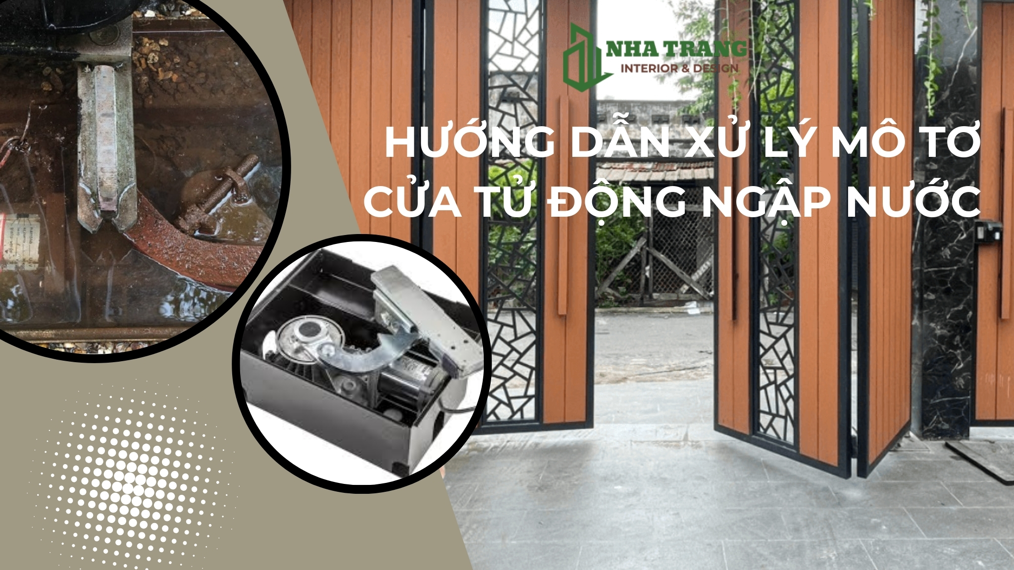 Hướng Dẫn Xử Lý Mô Tơ Cửa Tự Đông Ngập Nước